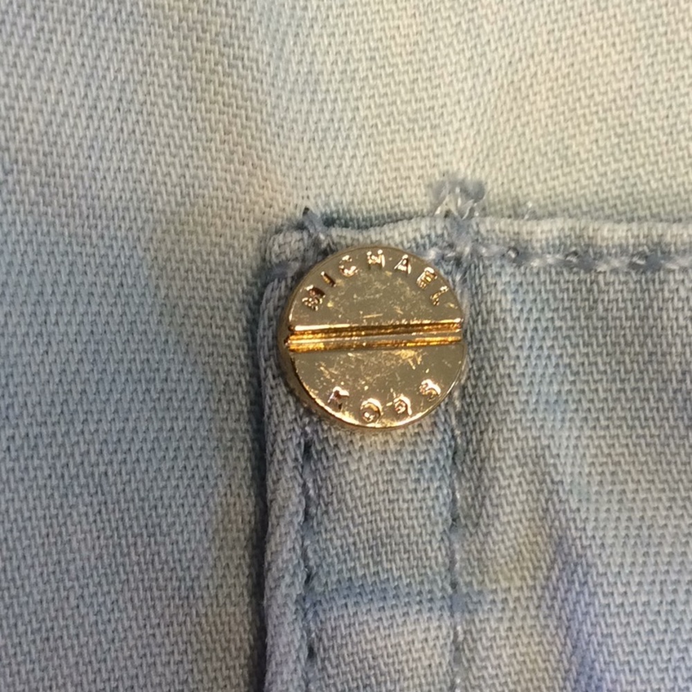 MICHAEL Michael Kors Light Denim Wash Shirt- Small - Picture 14 of 16